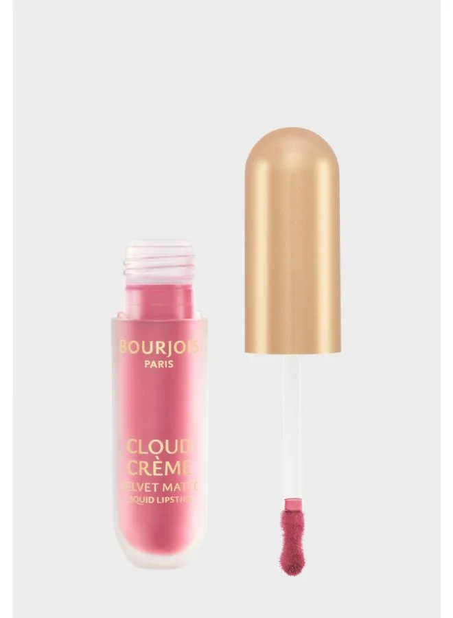 Bourjois Paris Cloud Crème Velvet Matte Liquid Lipstick - 01 - Rose Bonbon, 3ml