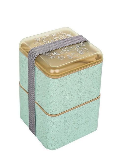 Wheat Double Deck Lunch Box