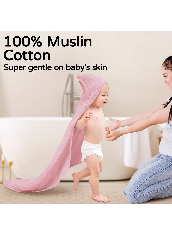 Yoofoss Hooded Baby Towels for Newborn 2 Pack - Image 2