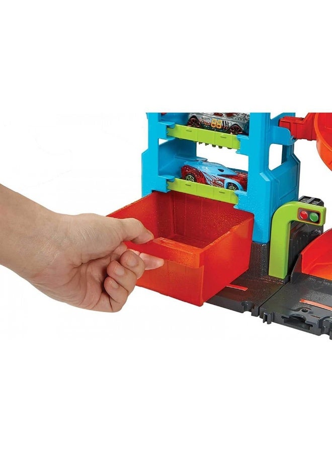 Hot Wheels City Mega Tower Car Wash Playset - Image 4