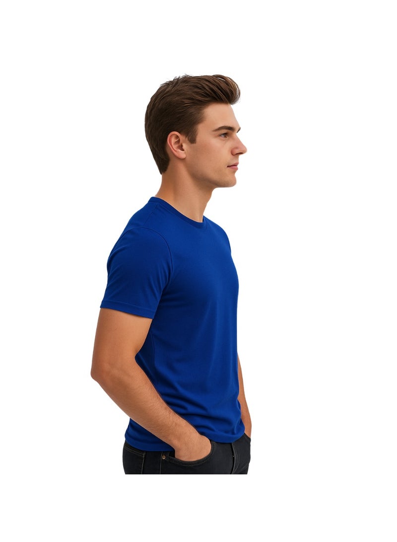 برينت شوب فور مي تي شيرت رجالي برقبة مستديرة للكبار 170 جرامًا في المتر المربع من القطن الخالص الألوان الأساسية - Image 4