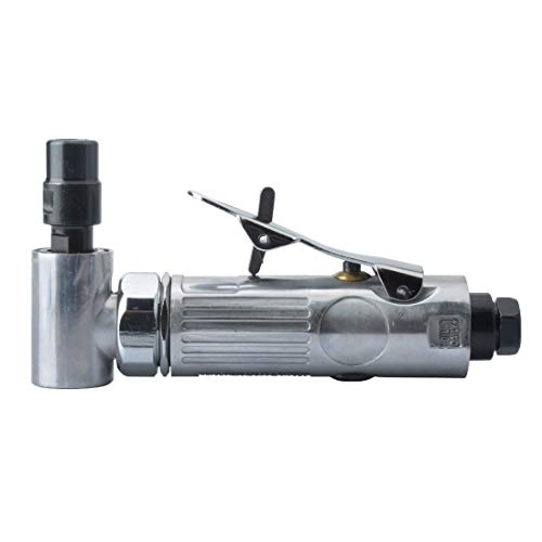 PROSHI 1/4-Inch 90° Angle Air Die Grinder, Mini Pneumatic Angle Die Grinder, Compact Air-Powered Grinder for Grinding, Polishing, Porting, and Deburring - Polished Finish - Image 2