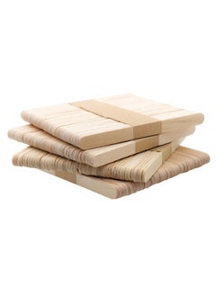 ZCM-HAPPY 500 Pieces Wooden Ice Cream Sticks DIY Handmade Beige 114x10x2 mm  - Image 4