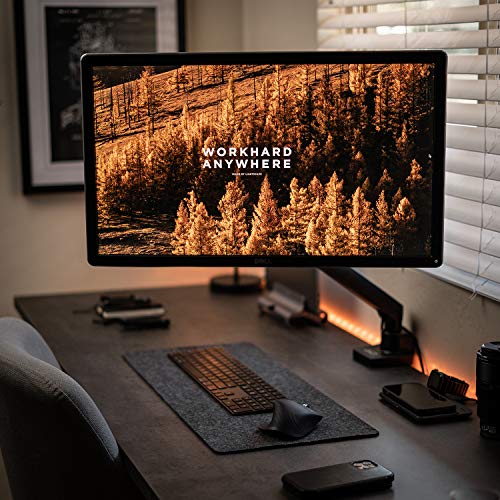 AVLT Single 17"-38" Monitor Arm Desk Top Mount Premium Mechanical Spring Fits Up to 26.4lbs (12kg) Flat/Curved/Ultrawide Monitor Full Motion Height Swivel Tilt Rotation Adjustable, Black - Image 2