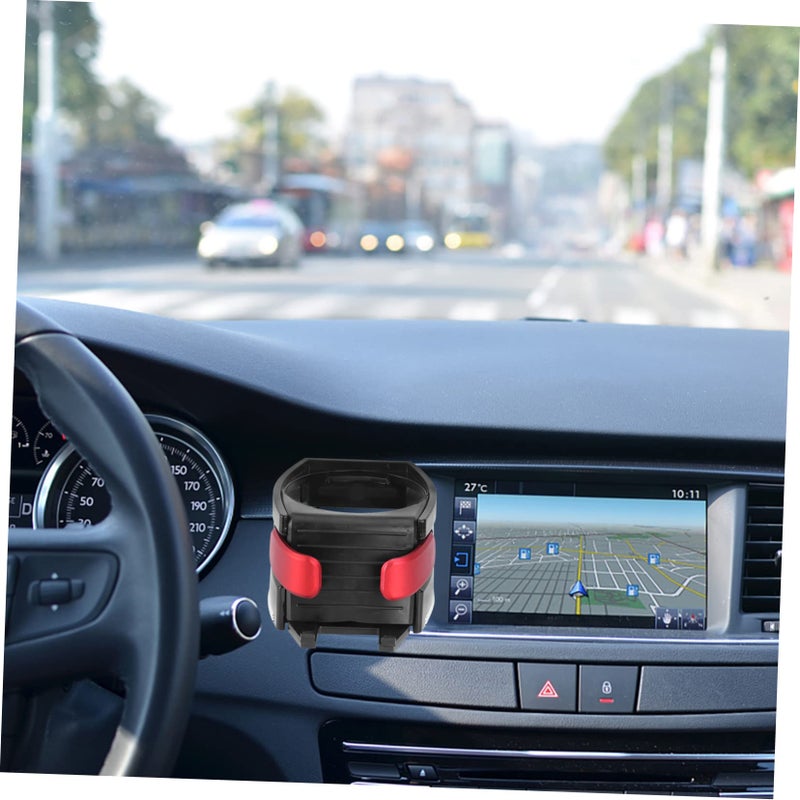 Black Car Phone Holder Cup Holder Mount with Air Vent Clip and Navigation Stand - Image 3