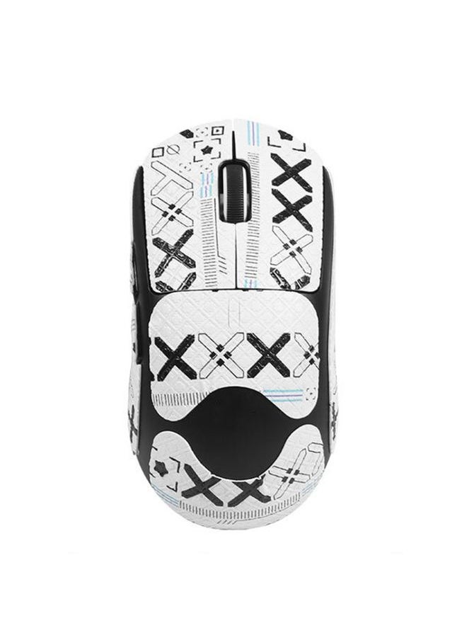 BURAQ For Logitech GPW 2-Generation Mouse Anti-Slip Stickers Absorb Sweat Paste, Color: White Print Fully Surround  - Image 1