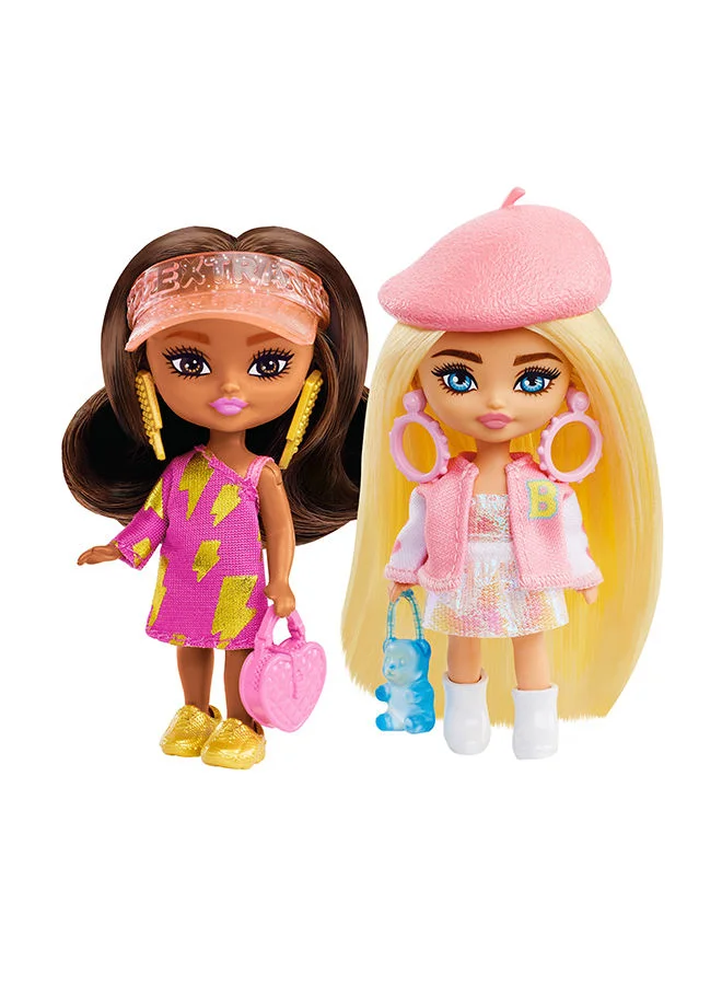 باربي Extra Mini Minis Beret & Varsity Jacket Blonde Hair