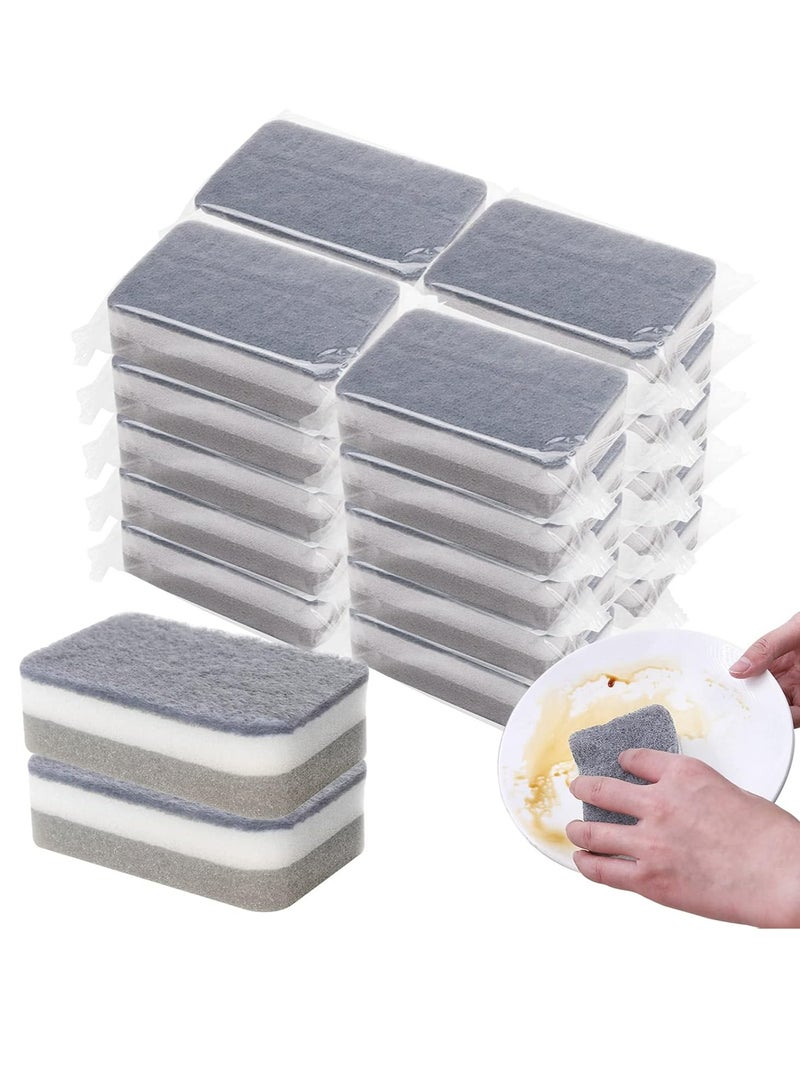 أوزيغالور 40 حزمة من مسننات غسيل الأطباق في المطبخ مسننات مغلفة بشكل فردي، بطانة مسح الأطباق غير مخدرة نسيج مغسلة الأطباق - Image 1