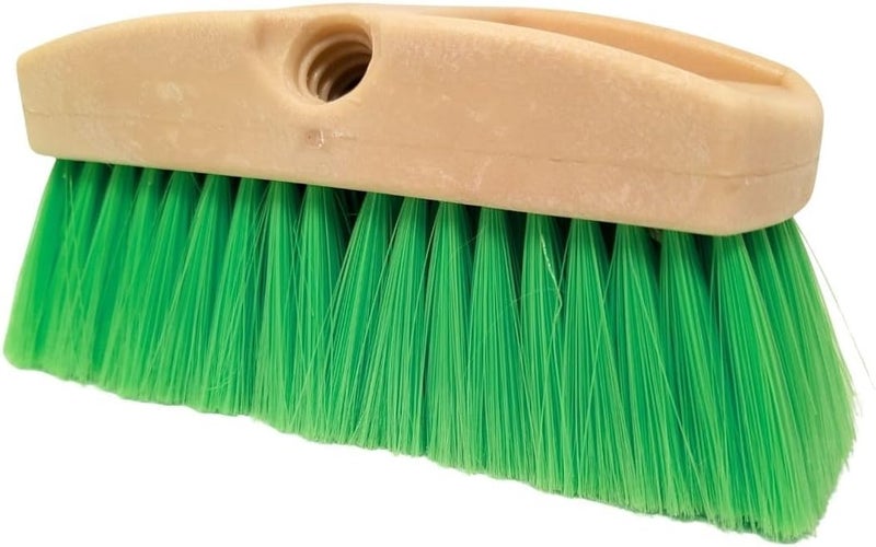 Teravan 8-Inch Green Obround Flow Through Scrub Brush for Cleaning - Image 1