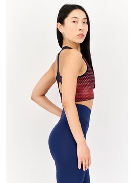 TOMMY SPORT Women Brand Logo Non Padded Sports Bra, Multicolor  - Image 2