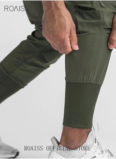 roaiss Mens Workout Sweatpants Cargo Jogger Pants Athletic Track Pants with Zipper Pockets  - Image 5