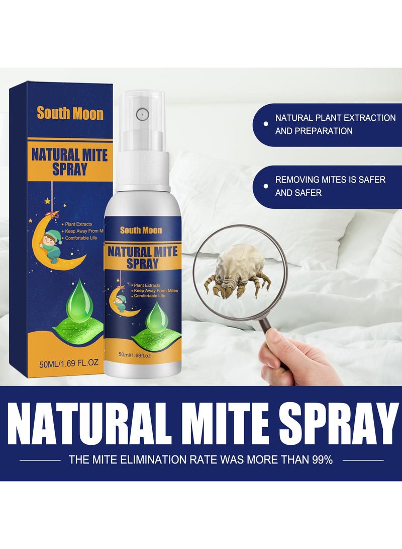 ساوث مون بخاخ شبكي لإزالة العث من ساوث مون، بخاخ لإزالة العث في البيئة الداخلية، وملاءة السرير، ورذاذ لإزالة العث - Image 1