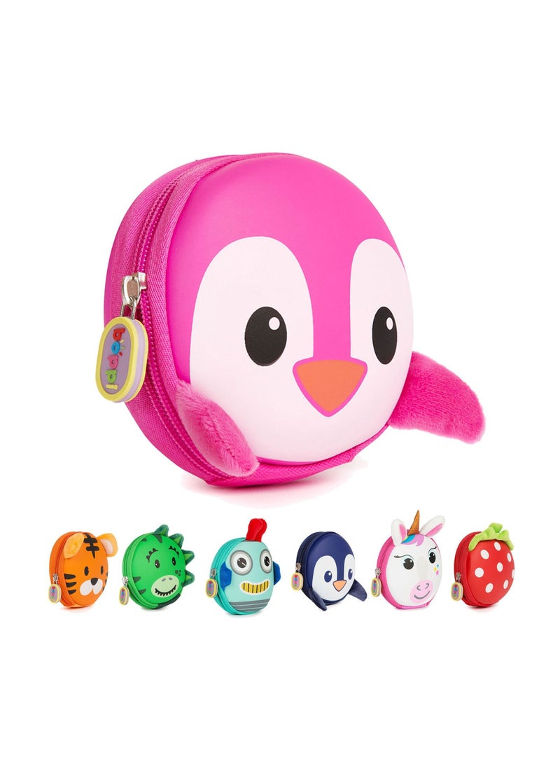 بوبي جراب سلسلة مفاتيح Tiny Trekker من بوبي - بينجوين - وردي Bb116G - Image 1