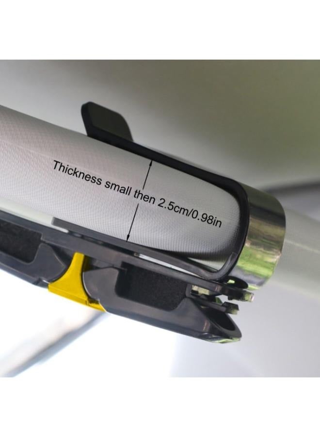 2 Pack Glasses Holders for Car Sun Visor Sunglasses Eyeglasses Mount with Ticket Card Clip - Image 3