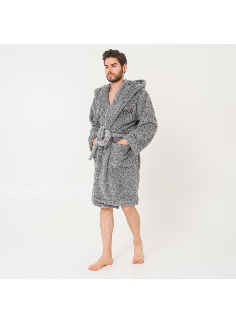 Miespiga Men's Long Welsoft Hooded Dressing Gown  - Image 3