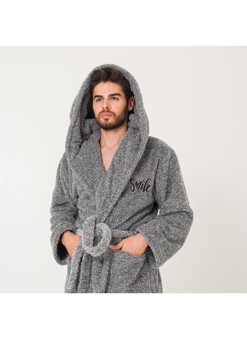 Miespiga Men's Long Welsoft Hooded Dressing Gown  - Image 4