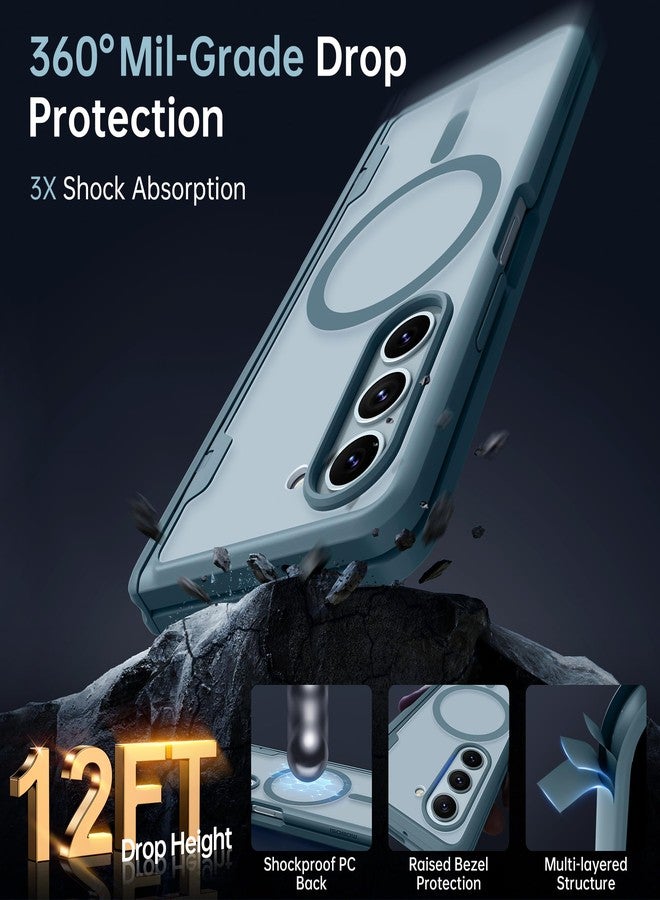 موبوسي جراب MOBOSI لهاتف سامسونج جالاكسي زد فولد 4، متوافق مع MagSafe، مزود بحماية مدمجة للمفصلات وواقي للشاشة، جراب مغناطيسي متين ونحيف يغطي كامل هيكل الهاتف، مزود بحامل قلم S Pen، لون أخضر - Image 4