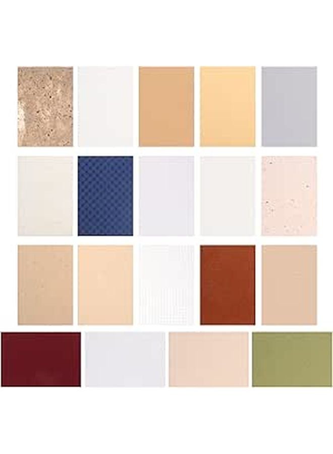 A5 Vintage Scrapbook Paper Set 40 Sheets Textured Floral Patterns for DIY Journals - Image 1