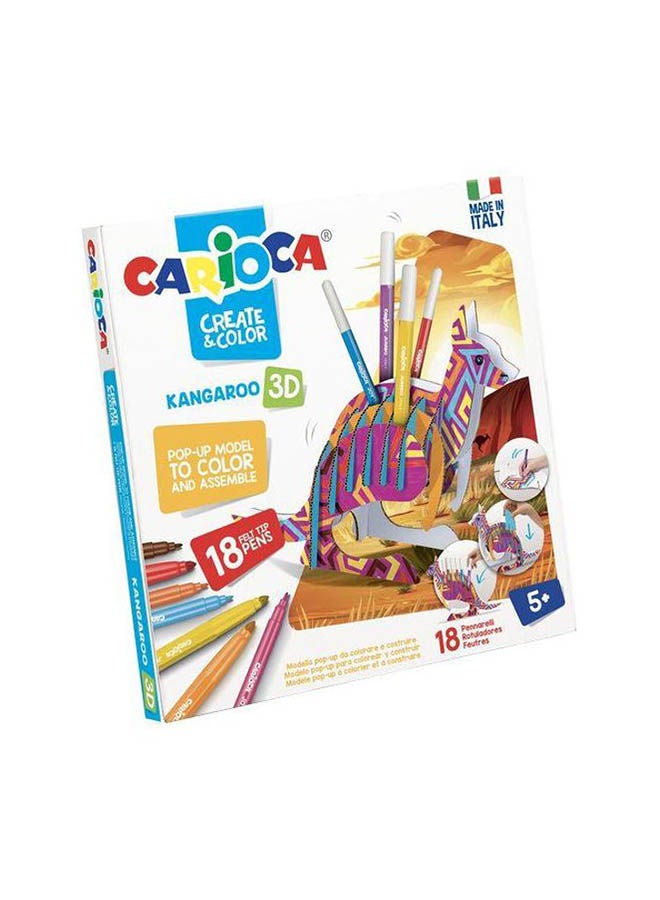 carioca Double Tip Pens Markers 18 Pcs Multicolour 