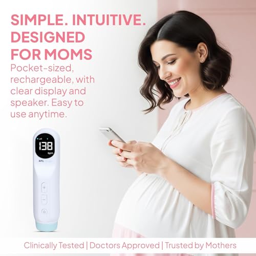 BPL Medical Technologies FD-04 Fetal Doppler|Pulse Wave Technology|Heartbeat Detection Machine for Home and Clinic Use - White - Image 2