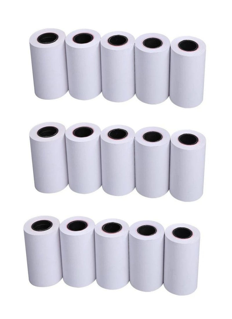 Terabyte Thermal Paper Receipt Rolls 57 x 30mm Bill Ticket Printing for POS/Cash Register Receipt Credit Card Machine, EPOS [15 Rolls]  - Image 1