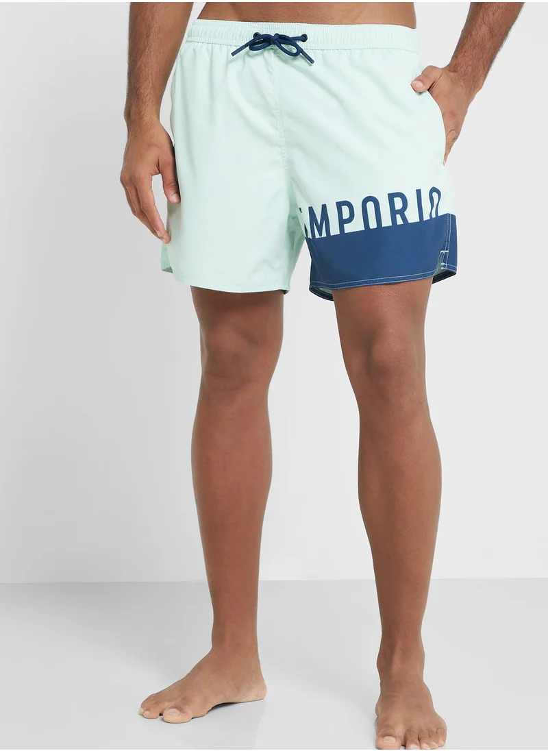 EMPORIO ARMANI Logo Swimshorts