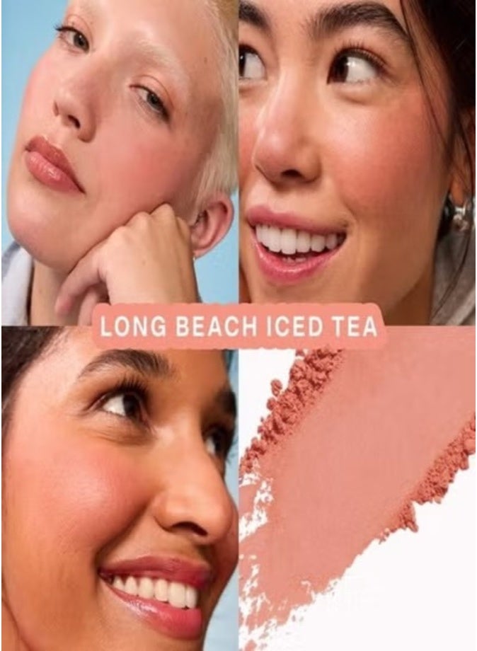Tower 28 GetSet Matte Setting Powder Blush ,   Long Beach Iced Tea - earthy rosy pink 4g – Long-Lasting Shine Control & Natural Finish - Image 2