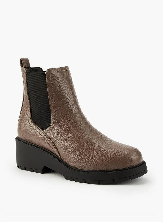 Flora Bella By Shoexpress Women's Elastic Panel Slip-On Ankle Boots