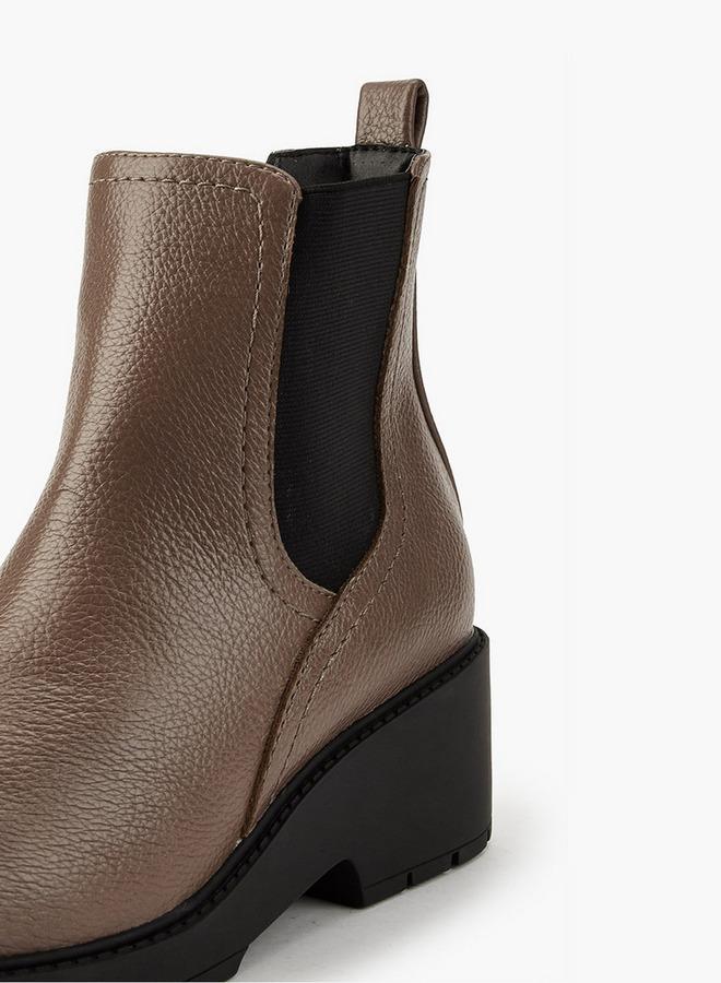 Flora Bella By Shoexpress Women's Elastic Panel Slip-On Ankle Boots - Image 4