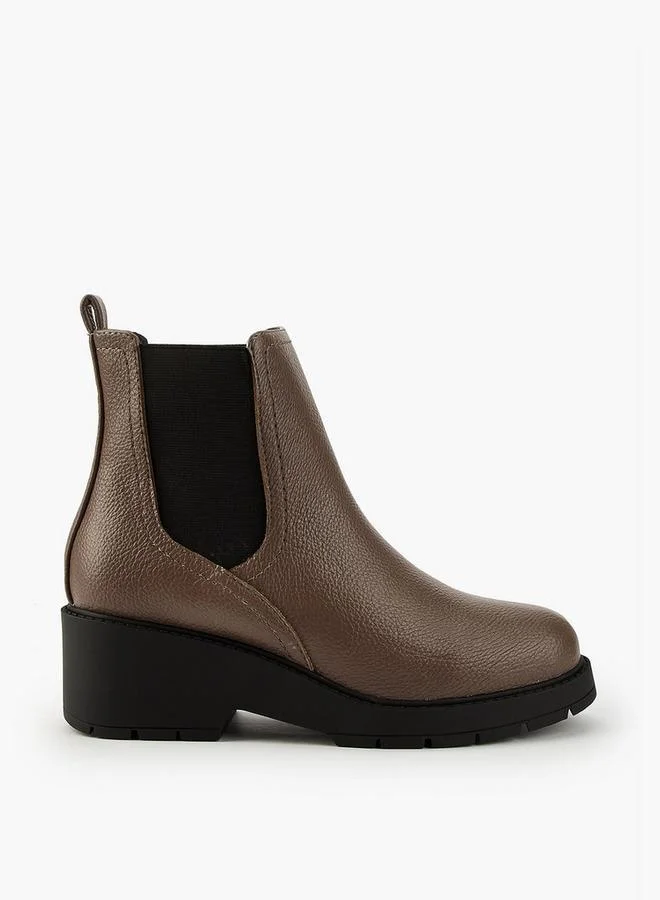 Flora Bella By Shoexpress Women's Elastic Panel Slip-On Ankle Boots