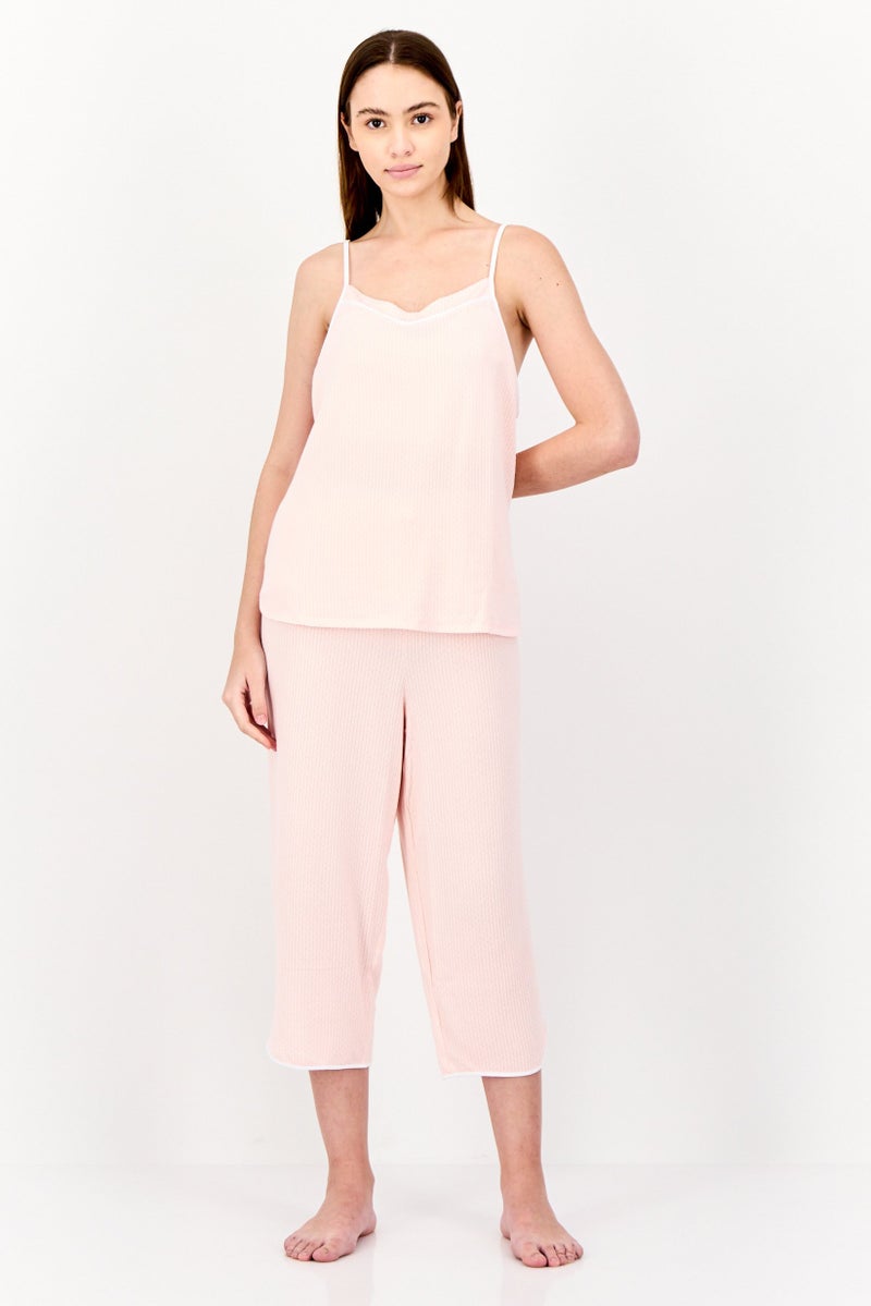 Jones New York Women 2Pc Set Printed Pajama, Pink - Image 1