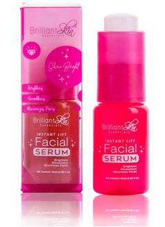 Brilliant Skin Instant Lift Facial Serum, Reduce Wrinkles, Minimize Pores, Brighten, and Smooth Skin, Unique Formula for Lightening Sun Spots, Discoloration and Refining Texture, 20ml.  - Image 1