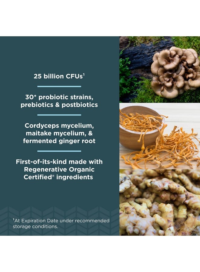 Ancient Nutrition Regenerative Organic Certified Probiotics, Daily Probiotics Once Daily, Healthy Digestion and Immune System Function Support, 25 Billion CFUs* Per Serving, 30 Count - Image 3