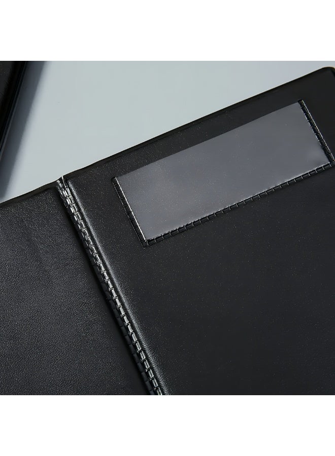TrustMate Premium Leather Bill Folder for Restaurant, Elegant Check Presenter and Menu Holder, Black Leather Look, High Quality Dining Receipt Holder 28×25.5cm - Image 5