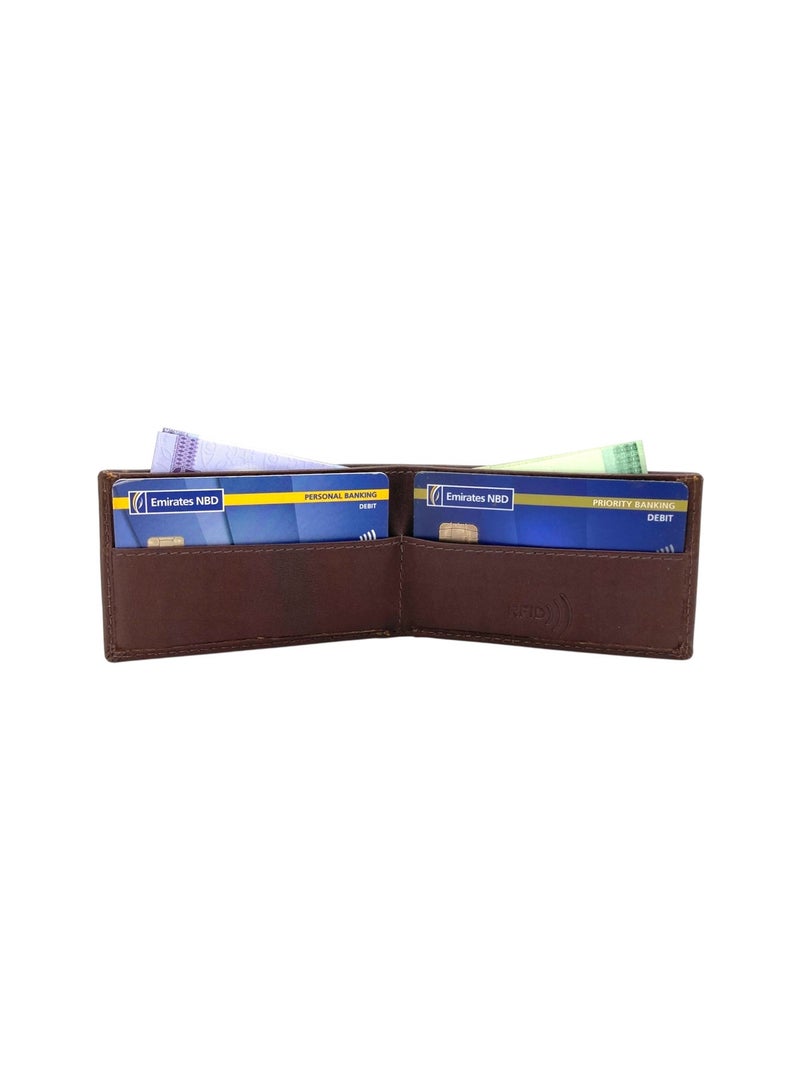 LAVERI LEATHER Slim Card Case & Cash Wallet Compact Size # 707N - Image 1