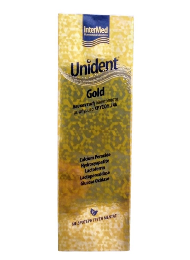 Intermed Unident  24K Whitening Gold Toothpaste100ML