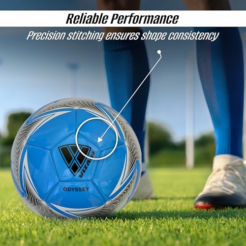 Vizari Odyssey Soccer Ball | Durable and Firm Youth Soccer Ball | Junior Soccer Ball with Premium TPU Casing | Outdoor Soccer Ball for Boys & Girls (Pack of 1, 6 & 12) - Image 3