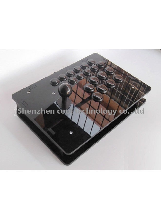 Suitable For Raspberry Pie Joystick Joystick Lever USB Wired Vibration Gamepad Drive-free Plug And Play-Product Color:W02 Raspberry Pie Professional Rocker  - Image 1