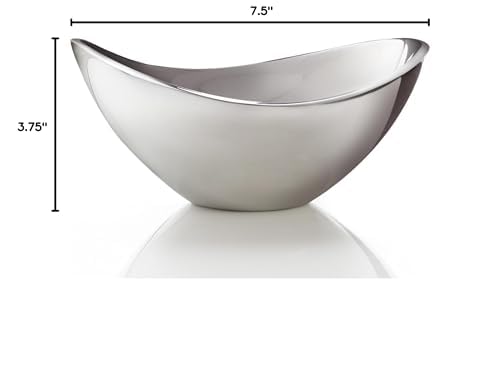 Nambe Nambé Butterfly Bowl, 9-Inch Serving Dish - Sculptural Metal Centerpiece with Wing-Inspired Curves, Versatile Bowl for Hot or Cold Dishes - Elegant & Modern Tabletop Display - Freezer & Oven Safe - Image 3