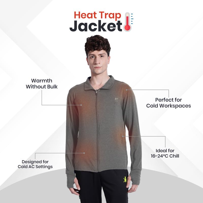 BLUE TYGA Anti AC Thermal Jacket – Ultrasoft Lightweight Warm Jacket for Office & Outdoor Cold Environments | Skin Friendly Fabric with Heat Trap Technology - Image 3