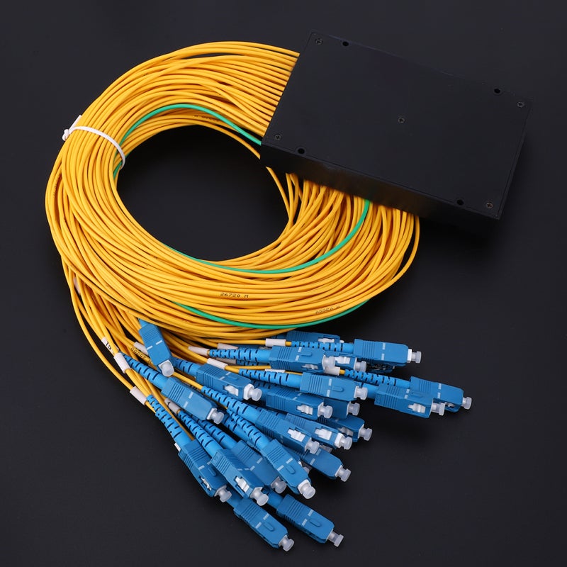 Fibre Splitter 1x32 SC/UPC Interface Low Loss Core - Environmental Stability PLC Splitter for Home Wiring, Engineering Projects, Corporate LAN - Image 1