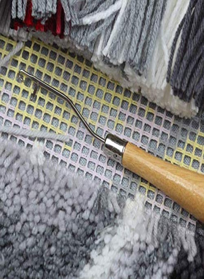 LASSUM 2 Pack 6.3 Inch Wooden Handle Latch Hook Tool for Rug Making and Art Crafts - Image 4