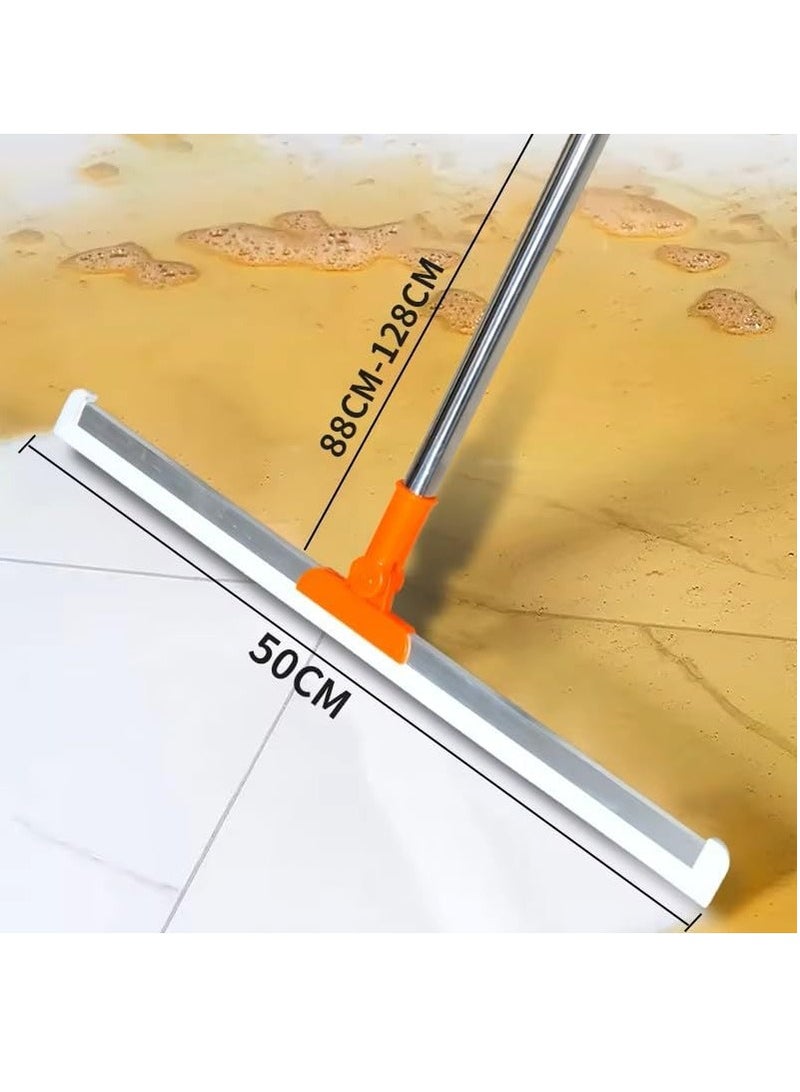Silicone floor, wall and glass spacer with stainless steel handle in multiple colors - Image 1