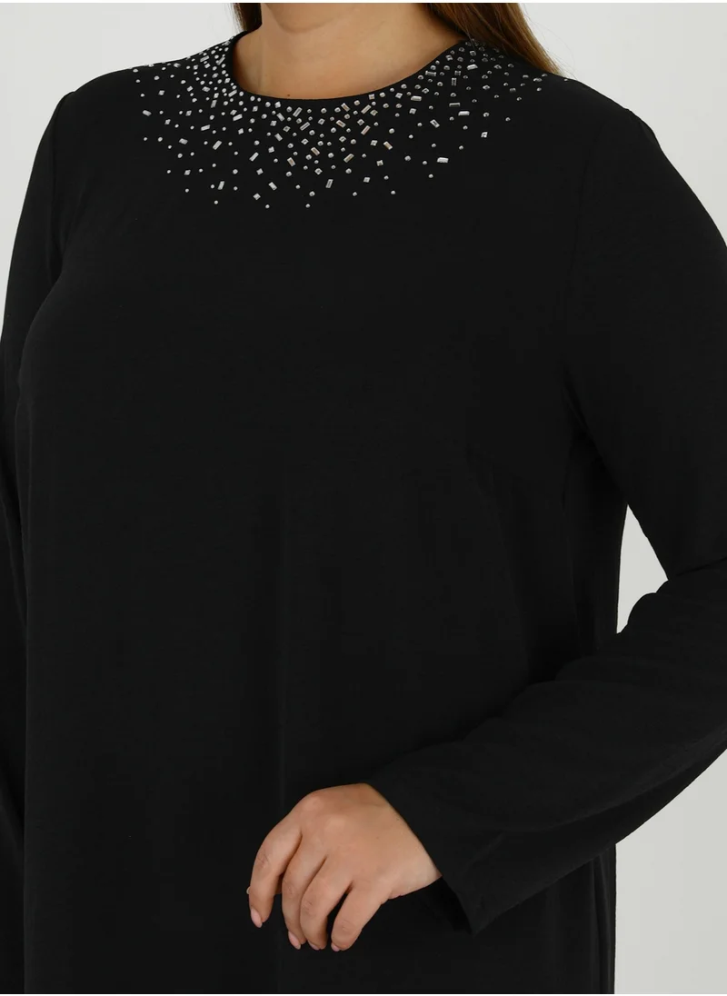 Alia by modanisa Ruched Waist Tiered Dress