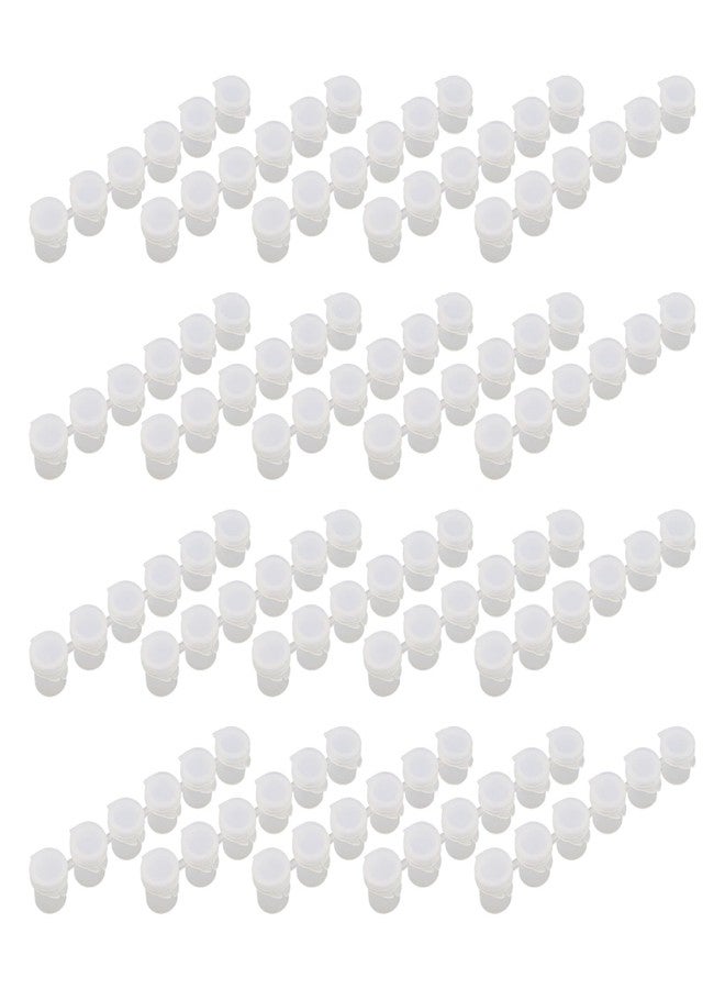 Dahszhi 120 Pieces Empty Paint Pot,20 Strips Mini Paint Container Strip Storage with Lid,5ml - Image 1