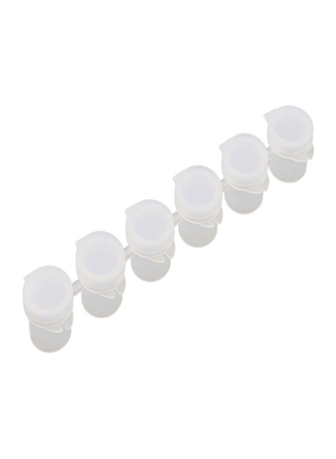 Dahszhi 120 Pieces Empty Paint Pot,20 Strips Mini Paint Container Strip Storage with Lid,5ml - Image 2