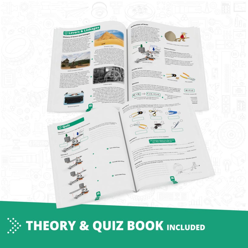 Engino STEM Toys, Mechanics: Levers, Linkages & Structures, Engineering Kits for Kids 9+, Gifts for Boys & Girls, Educational Building Toys, Fun Kids Activities (16 Model Options) - Image 3