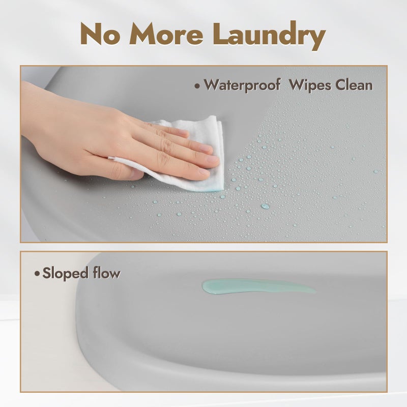 Papablic Wipeable Baby Changing Pad with Removable Safety Strap, Easy to Clean & Non-Slip Waterproof, Changing Pad for Dresser,Bed - Image 2