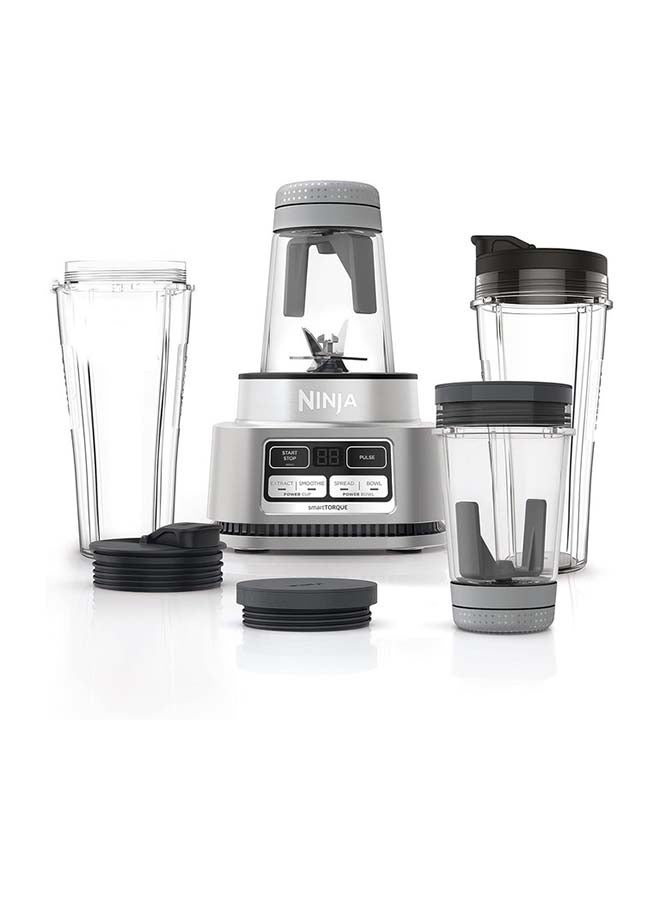 Ninja Foodi Power Nutri Blender 2-In-1, Blend Smoothie Bowls, Thick Spreads & Frozen DrInks, Automatic Programs, 700ml Cup & 400ml Bowl With With Power Paddle 700 ml 1100 W CB102ME Silver - Image 3