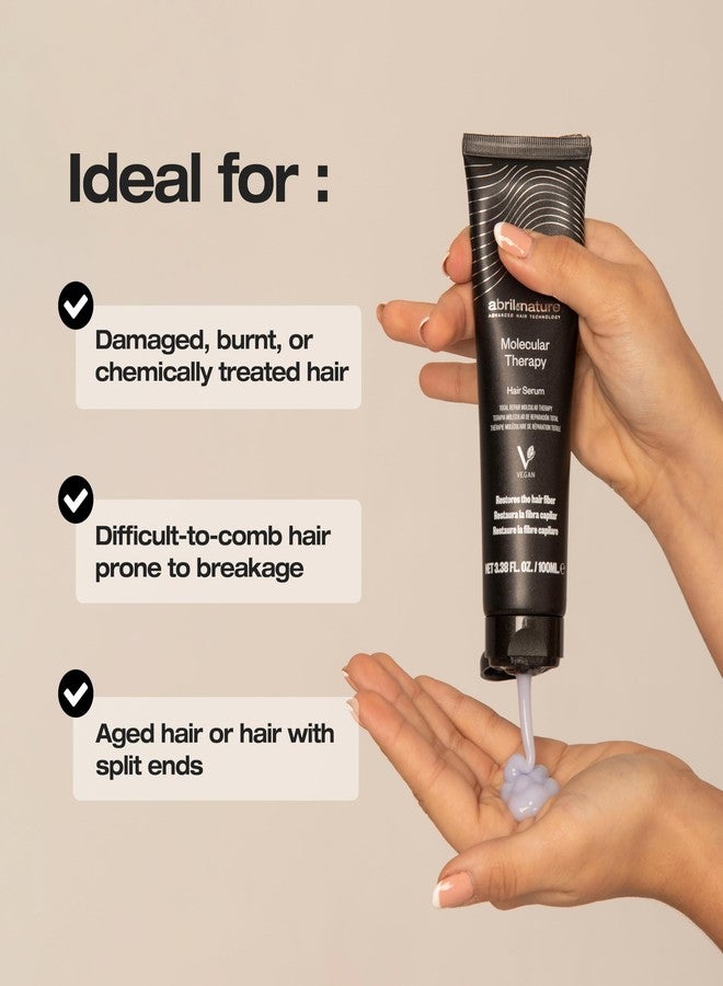 abril et nature - Professional Hair Serum Molecular Therapy - For Damaged, Chemically Treated, or Aging Hair - Repairs, Restructures, and Fills the Hair Fiber - Leave-In - 100 ml - Image 4